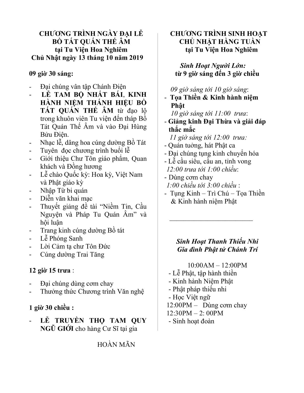 Lễ Qu&aacute;n Thế &Acirc;m 2019 image1